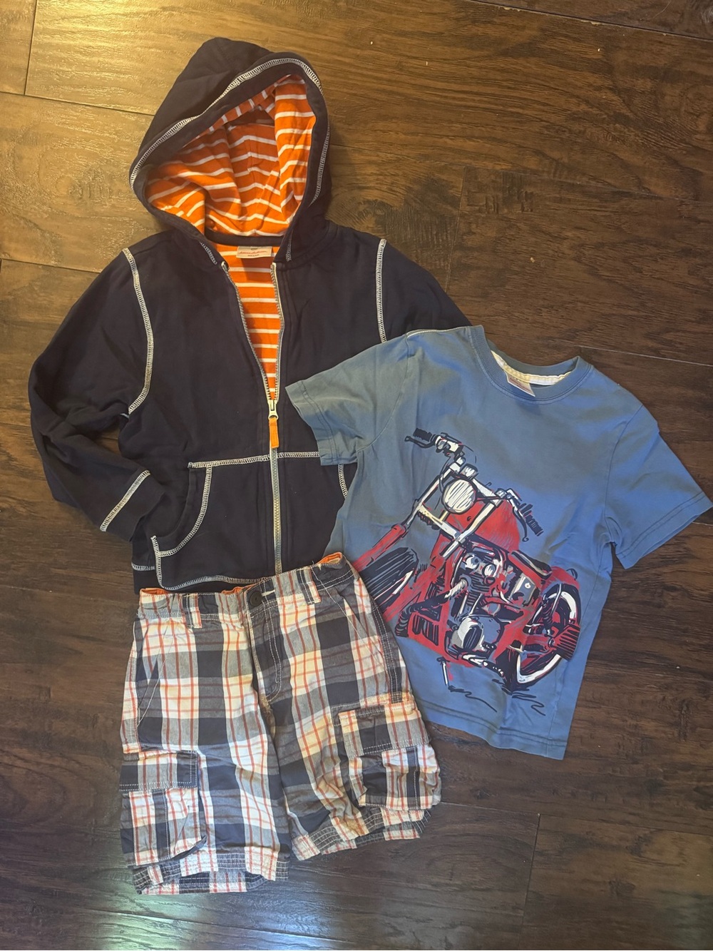 Hanna Andersson 3pc Motorcycle Boys Set